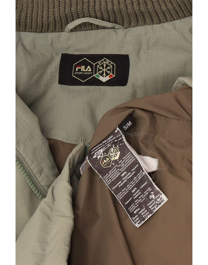 Jachetă căptușită cu glugă Fila pentru bărbați UK 38 Poliamidă verde medie