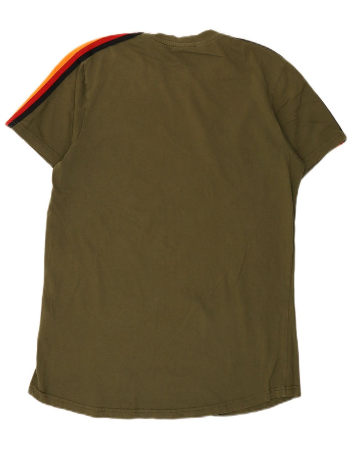 Tricou pentru bărbați Ellesse Top, verde mediu, bumbac color bloc