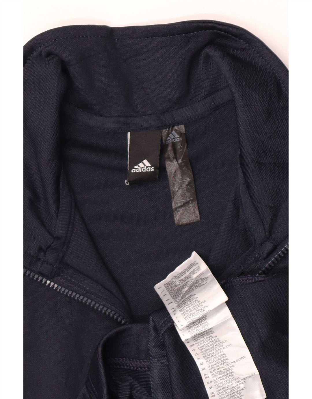 Jachetă de trening pentru bărbați Adidas, poliester, albastru, mediu