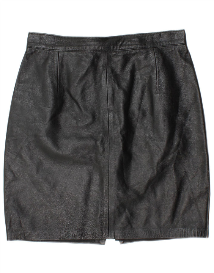 Fusta de piele pentru femei MARY ALBERT IT 44 Medium W28 Piele neagra