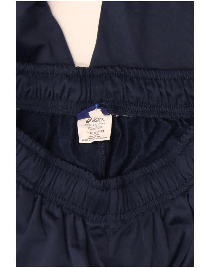 Pantaloni de trening Asics pentru bărbați, poliester, albastru mic
