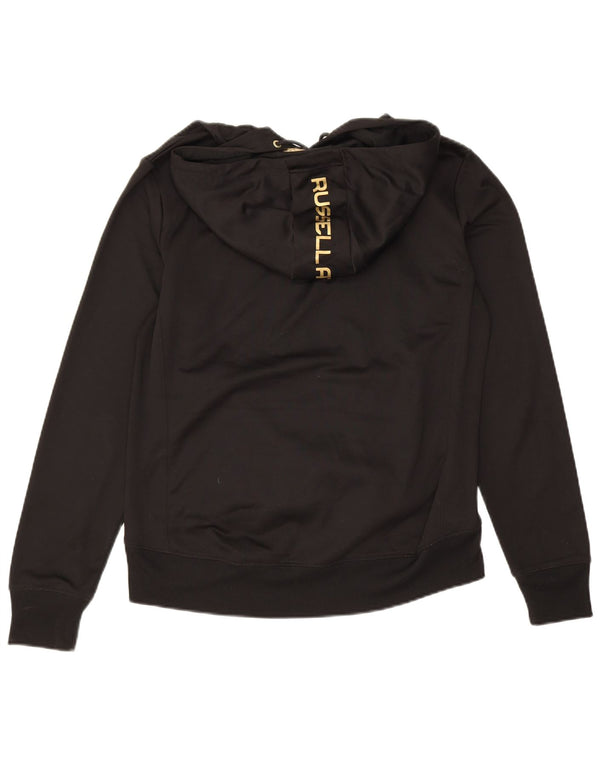 Pulover cu glugă supradimensionat pentru femei Russell Athletic UK 10 Mic Negru