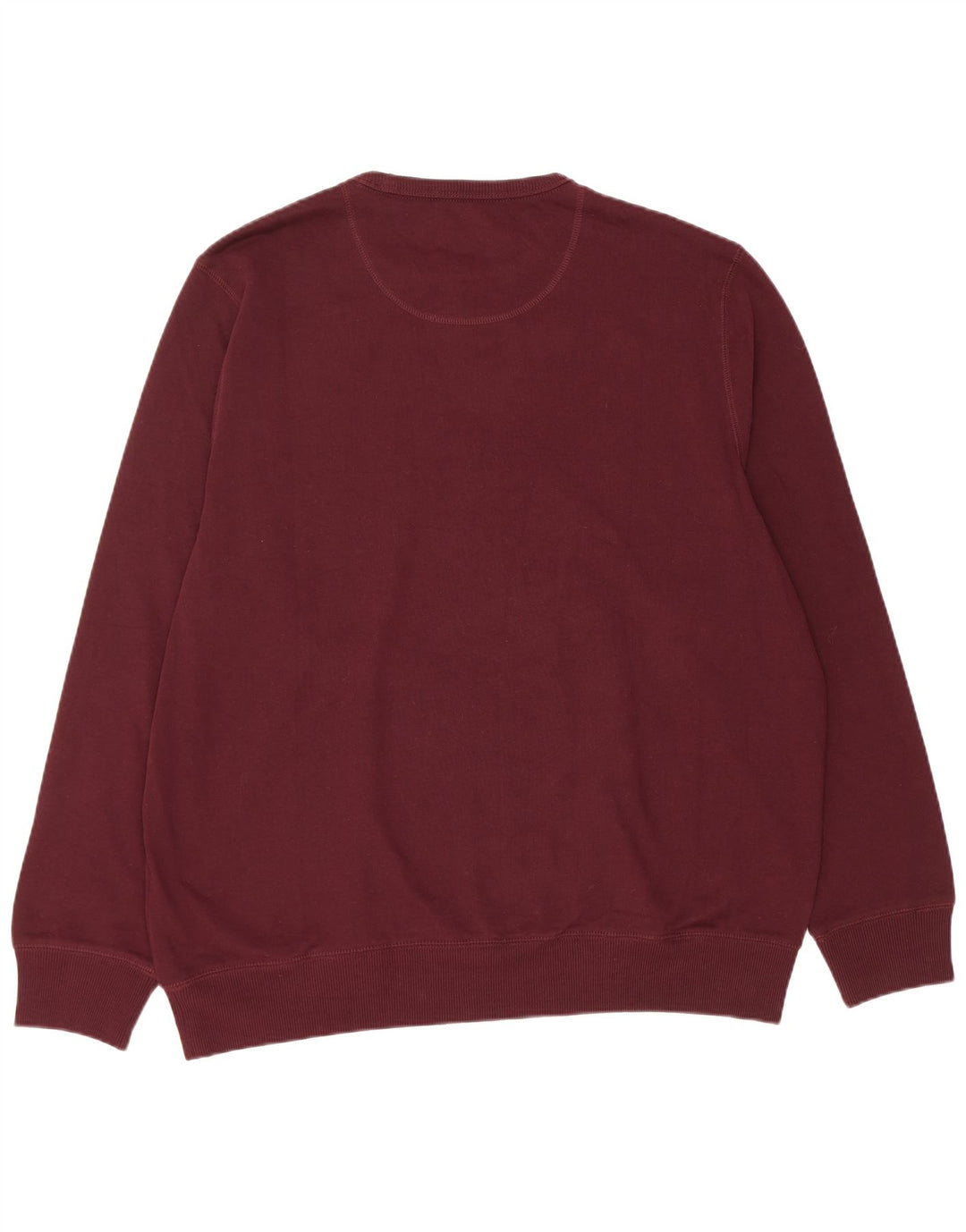 Pulover pentru bărbați Marks & Spencer, cu tăiere obișnuită, 2XL, bumbac burgundy
