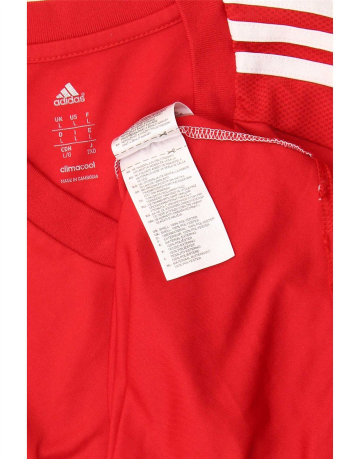 Tricou Adidas Climacool pentru bărbați Top mare, roșu, poliester color bloc