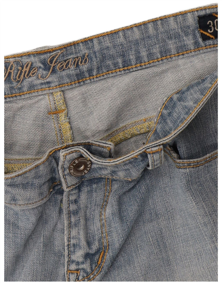 Pantaloni scurți din denim pentru bărbați Rifle W30 Medium Blue