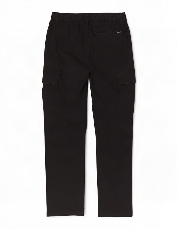Pantaloni cargo Hollister pentru femei Slim XS W28 L28, bumbac negru