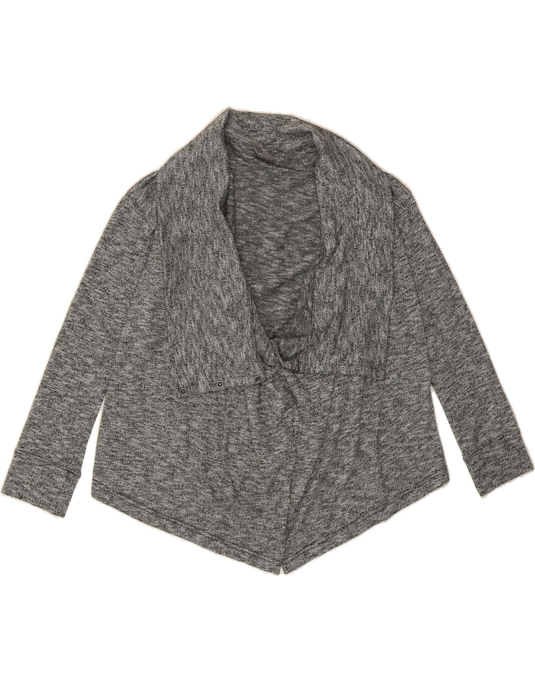 EDDIE BAUER Womens Oversized Cardigan Sweater UK 14 Medium Grey Flecked Vintage Eddie Bauer and Second-Hand Eddie Bauer from Messina Hembry 