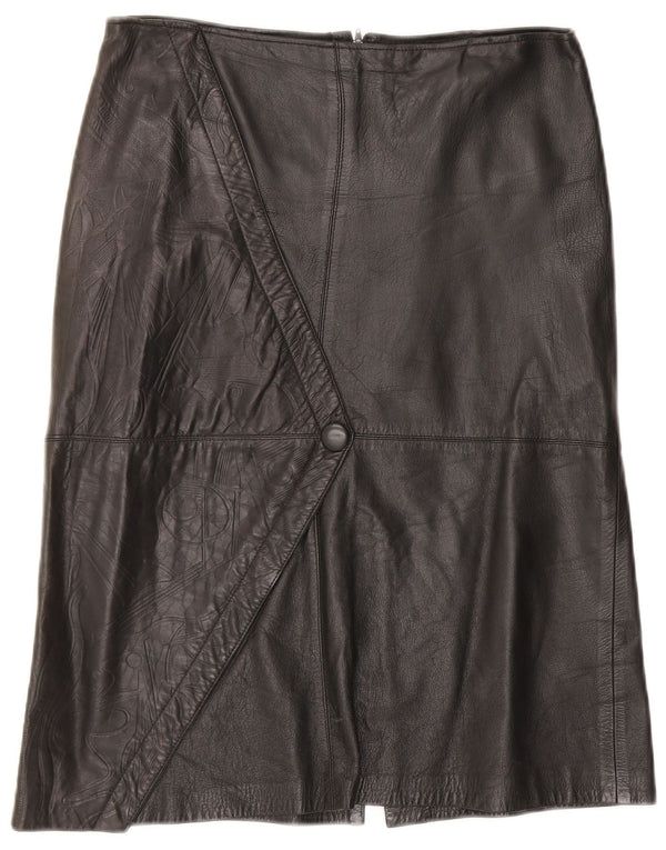 Fusta din piele vintage pentru femei W30 Medium Black