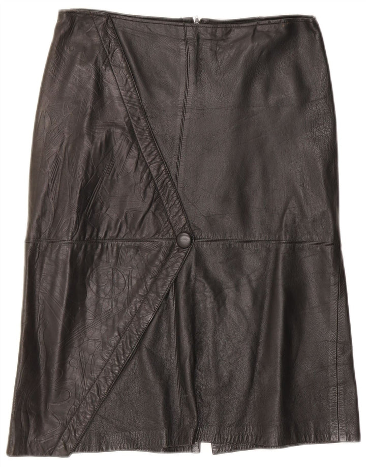 Fusta din piele vintage pentru femei W30 Medium Black