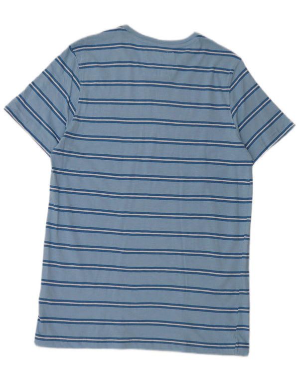 CREW CLOTHING Tricou pentru bărbați Top Medium Blue Striped Bumbac
