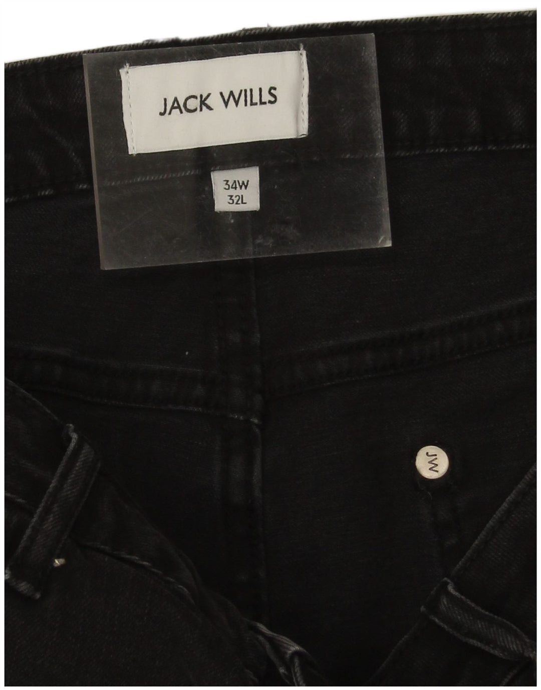 Blugi slim pentru bărbați Jack Wills W34 L29 bumbac negru