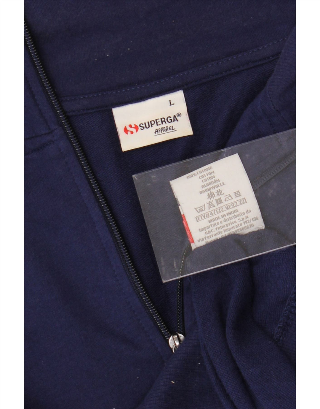 Jachetă de trening pentru femei SUPERGA UK 16 mare, albastru bleumarin, bumbac