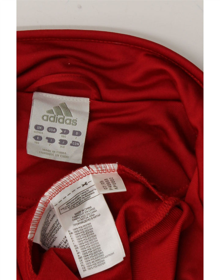 Jachetă de trening pentru bărbați ADIDAS Marea Britanie 42/44 Poliester color bloc roșu mare