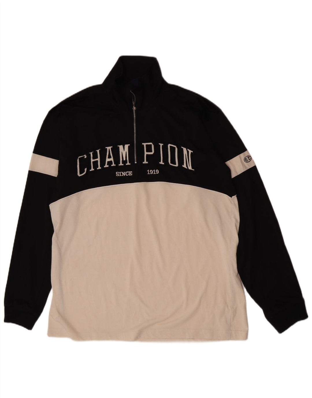 Pulover grafic Champion pentru bărbați, XL, negru, color block