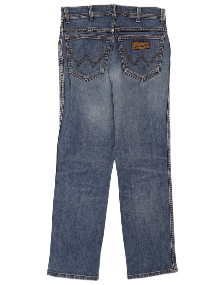WRANGLER Blugi pentru bărbați Texas Stretch drepte W32 L30 Bumbac albastru