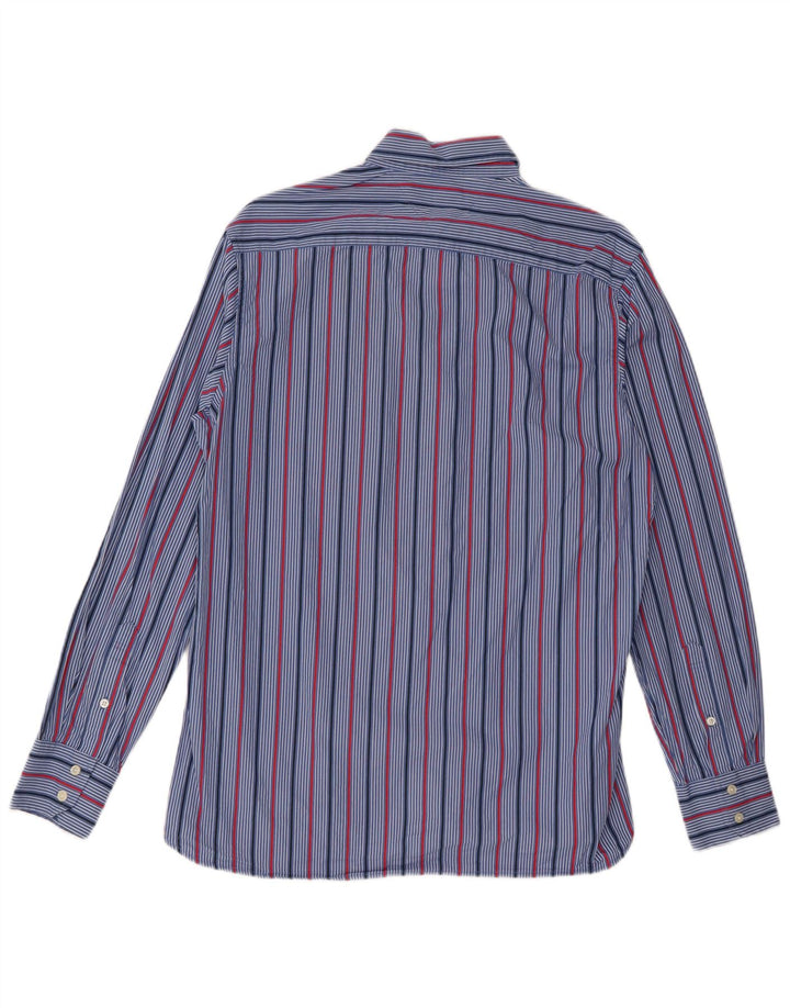 Cămașă Tommy Hilfiger pentru bărbați, bumbac cu dungi albastre medii