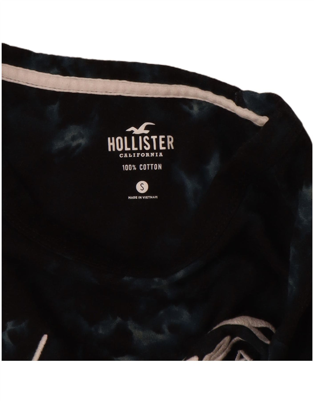 HOLLISTER tricou grafic pentru bărbați Top mic, bleumarin, din bumbac Tie Dye