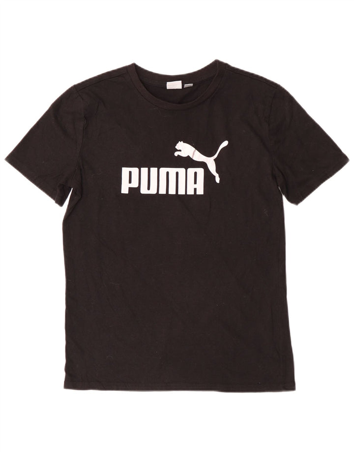 Tricou grafic Puma pentru băieți Top 14-15 ani mare bumbac negru