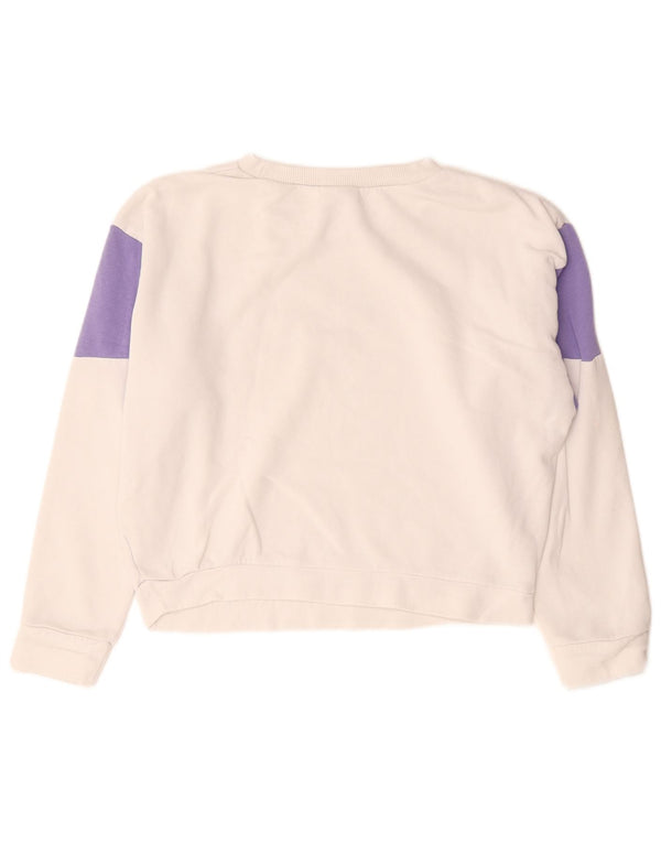 Pulover pentru femei Reebok Crop Oversized, UK 8/10 Small White