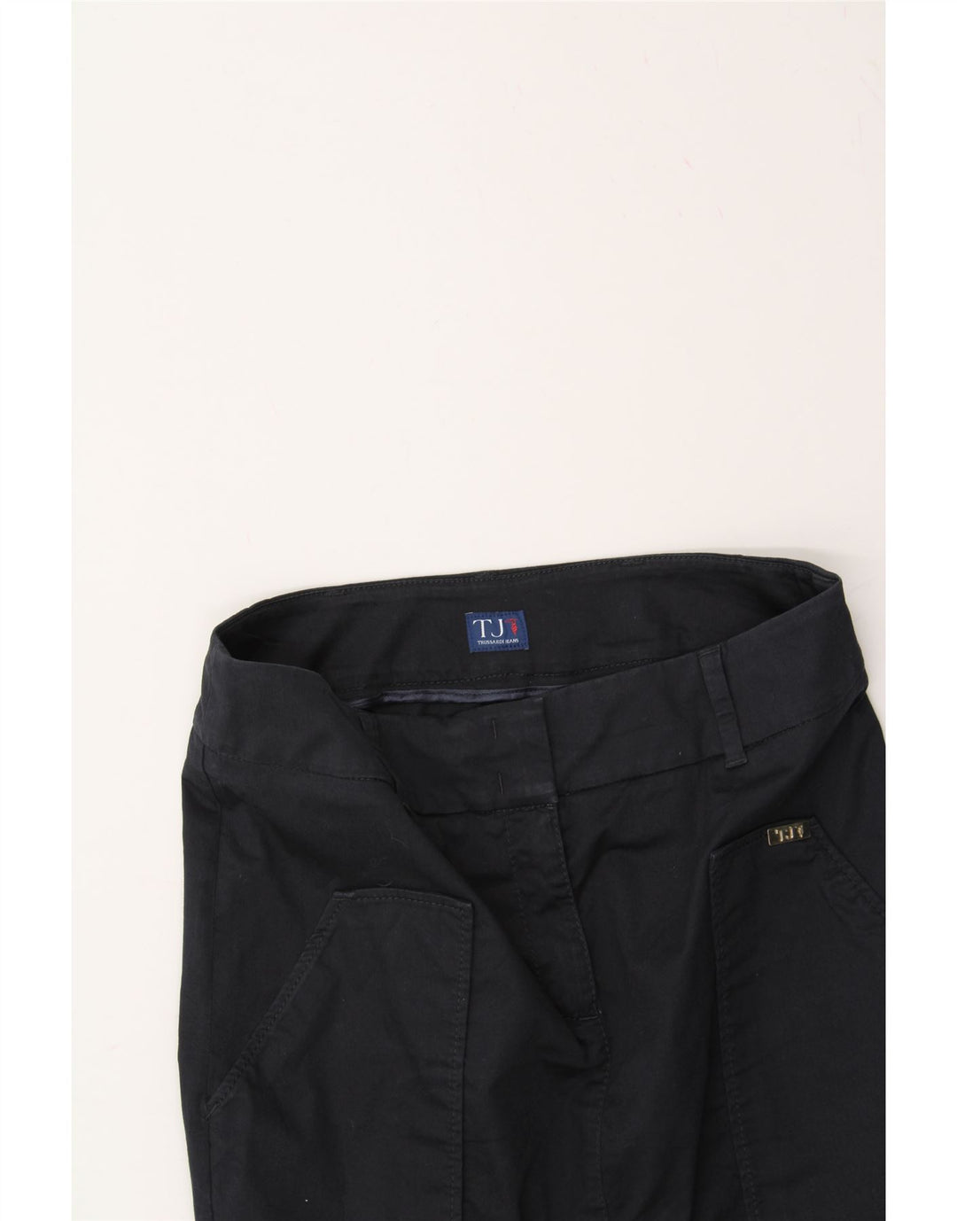 TRUSSARDI JEANS Womens Midi Skirt IT 44 Medium W32 Navy Blue Vintage Trussardi Jeans and Second-Hand Trussardi Jeans from Messina Hembry 