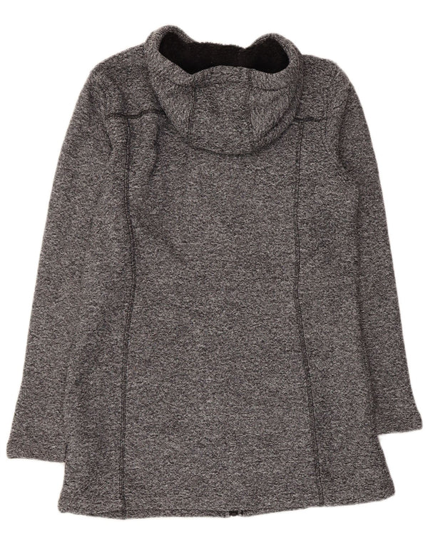 Muntain Warehouse pardesiu Sherpa cu glugă pentru femei UK 10 Small Grey Flecked