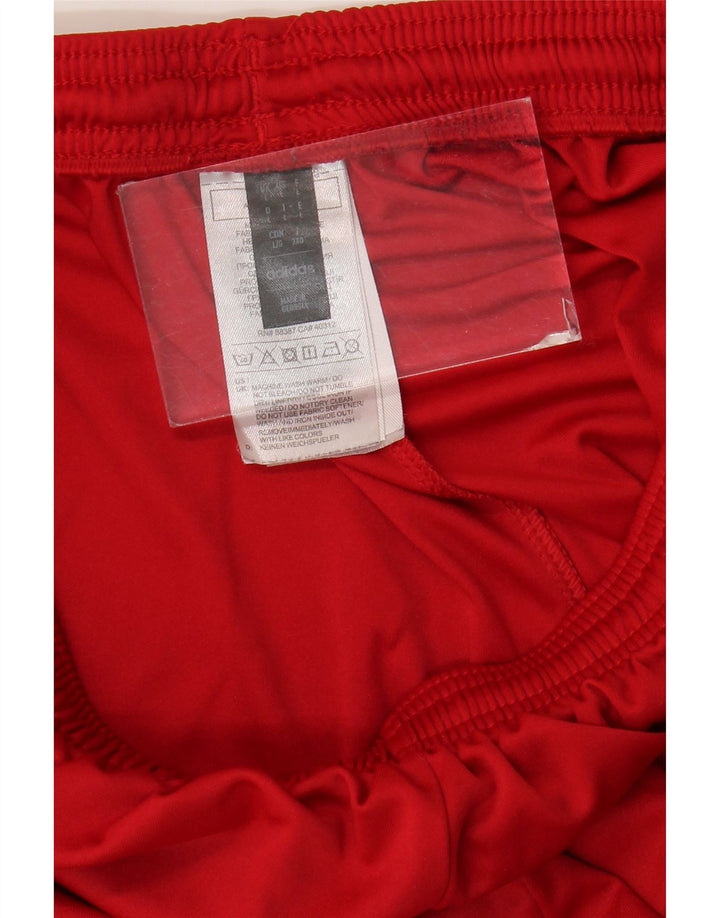 Pantaloni scurți sport Aeroready Adidas pentru bărbați, poliester roșu mare