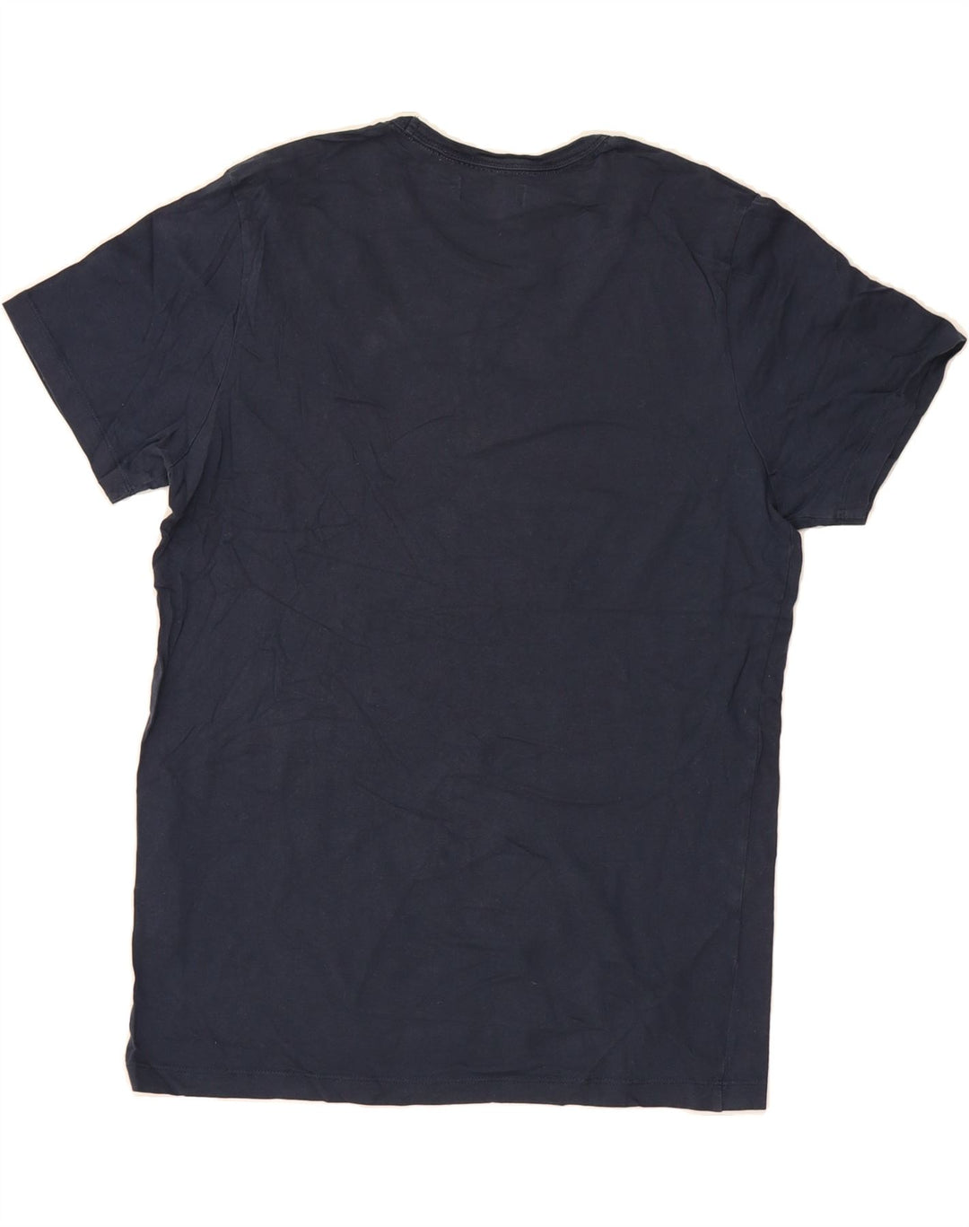 JACK & JONES Mens Graphic T-Shirt Top Medium Navy Blue Cotton Vintage Jack & Jones and Second-Hand Jack & Jones from Messina Hembry 