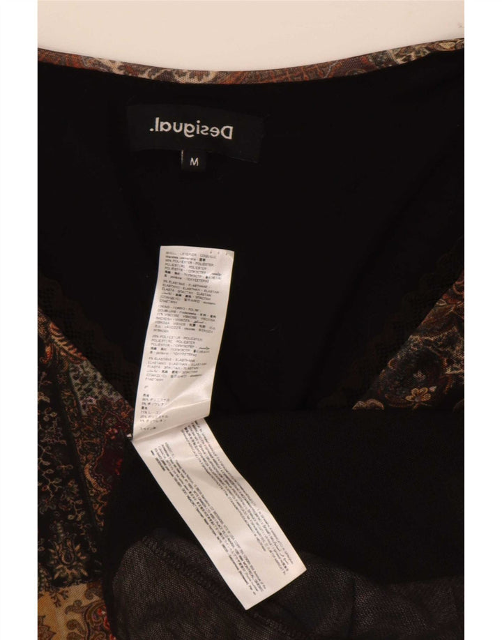 Bluză cu mânecă lungă pentru femei Desigual UK 14 Poliester Paisley maro mediu