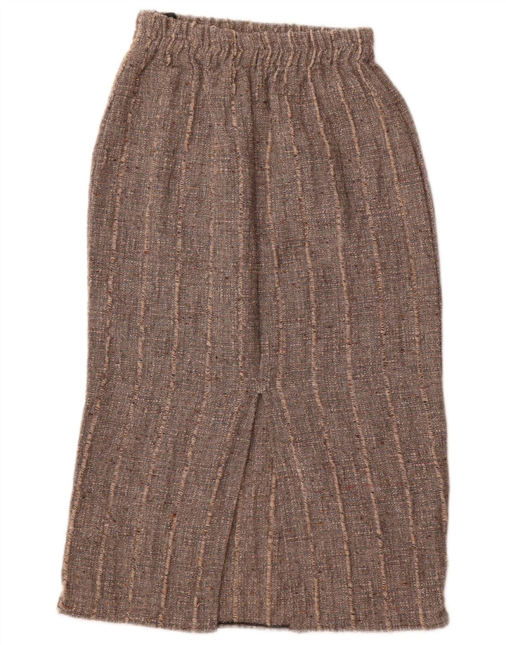 Fusta Midi Vintage pentru Damă W26 Poliacrilic cu dungi Gri mic