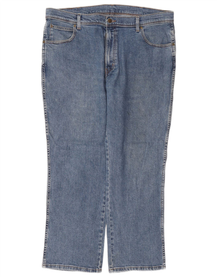 WRANGLER Blugi drepti pentru bărbați W38 L30 Bumbac albastru