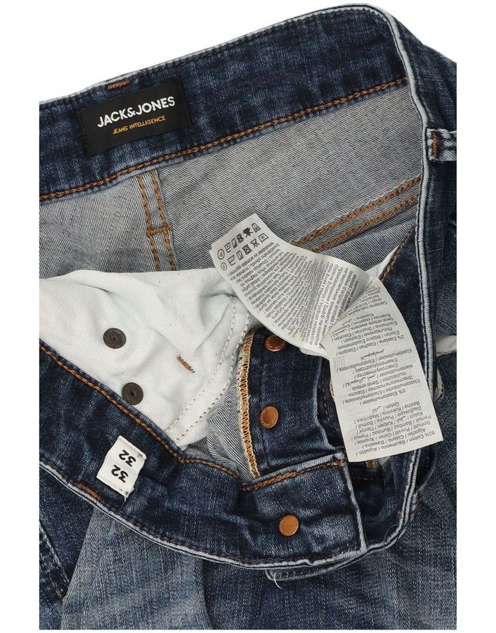Blugi slim pentru bărbați Jack & Jones W32 L29 Bumbac albastru