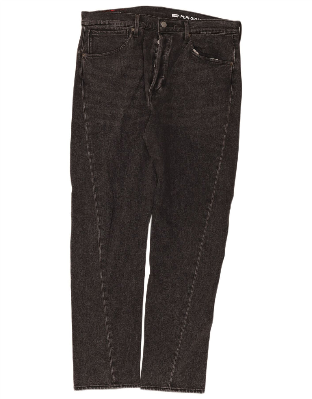 LEVI'S Mens 502 Tapered Jeans W33 L32 Black Cotton