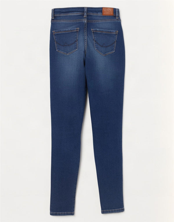 Blugi Superdry Sophia Skinny pentru femei W26 L32, bumbac bleumarin