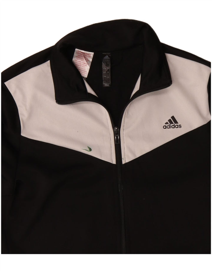 Jachetă de trening pentru băieți Adidas 14-15 ani, negru, poliester