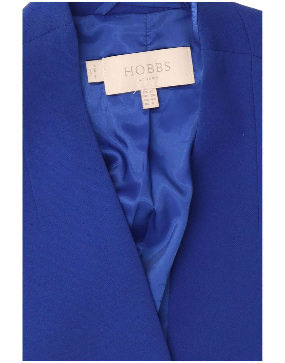 Jachetă Bolero Hobbs pentru femei cu mâneci 3/4 UK 12 Poliester albastru mediu