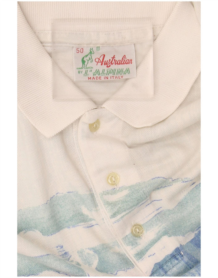AUSTRALIAN L'ALPINA Tricou polo pentru bărbați IT 40 Medium Off White
