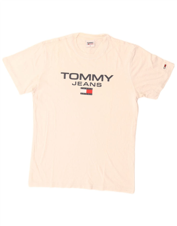 Tricou grafic pentru bărbați Tommy Hilfiger Top XS alb
