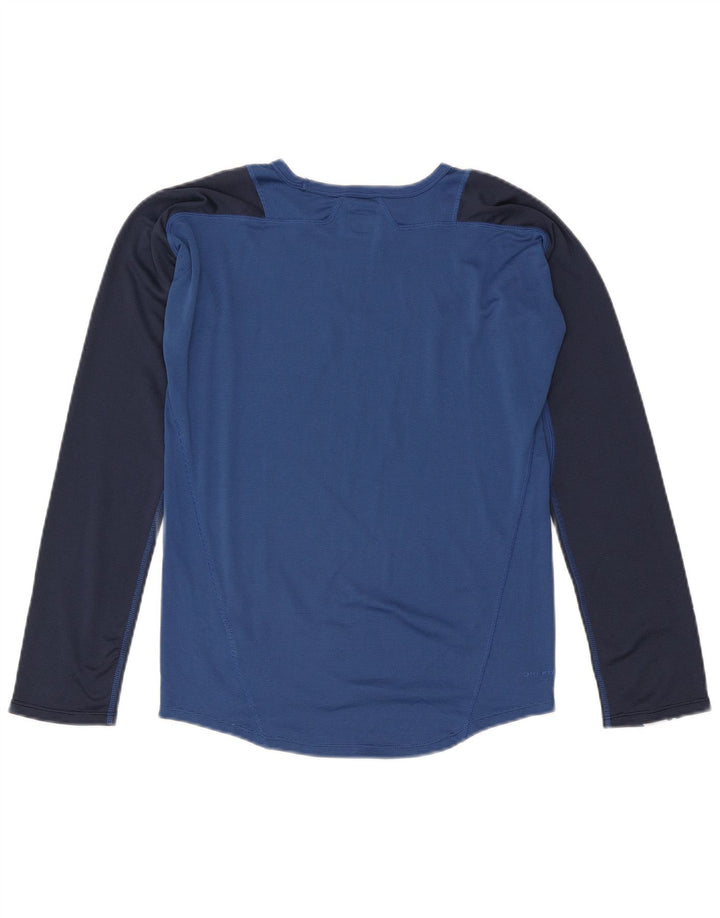 Top pentru bărbați Nike cu mânecă lungă Marea Britanie 36/38 Mic, albastru, poliester color bloc
