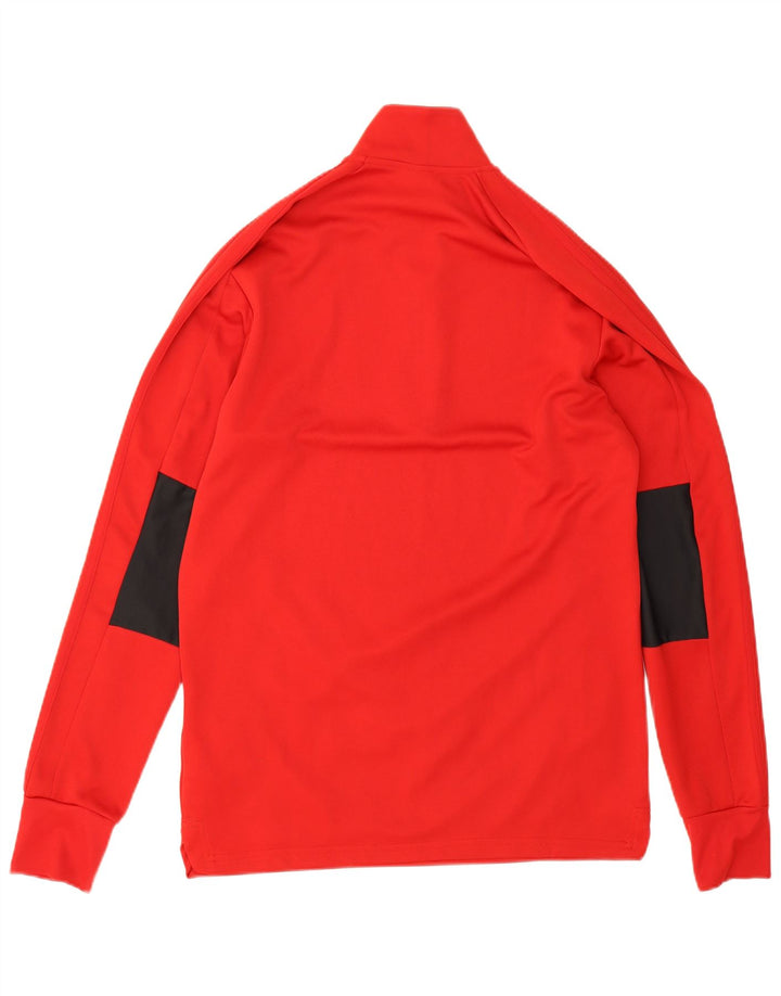 Adidas Climalite Pullover Trening Top Mediu Roșu Colorblock