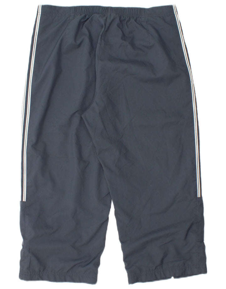 Pantaloni de trening Capri Cargo ADIDAS pentru femei UK 14 Poliester mediu gri