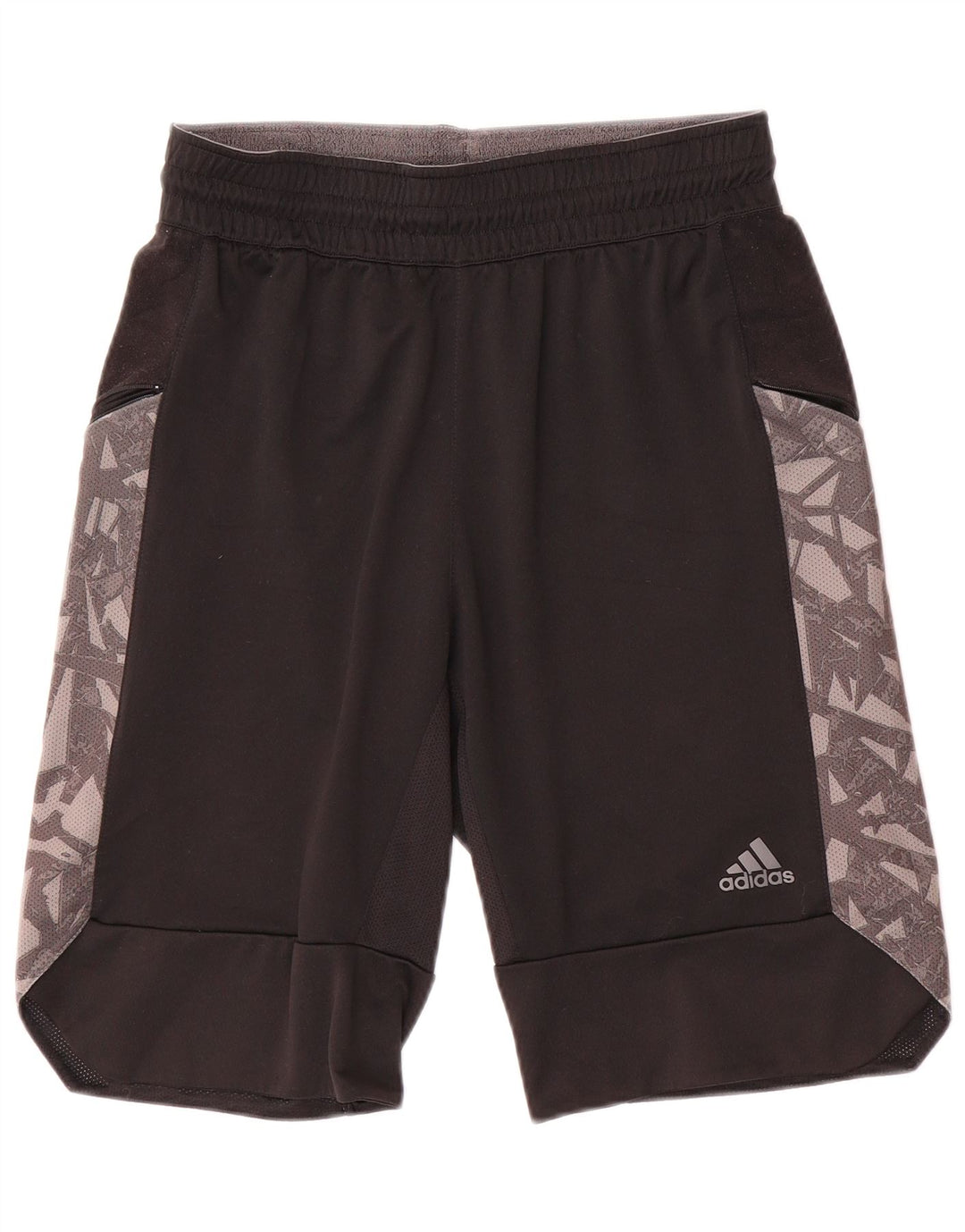 Pantaloni scurți sport pentru bărbați Adidas, negru, poliester geometric