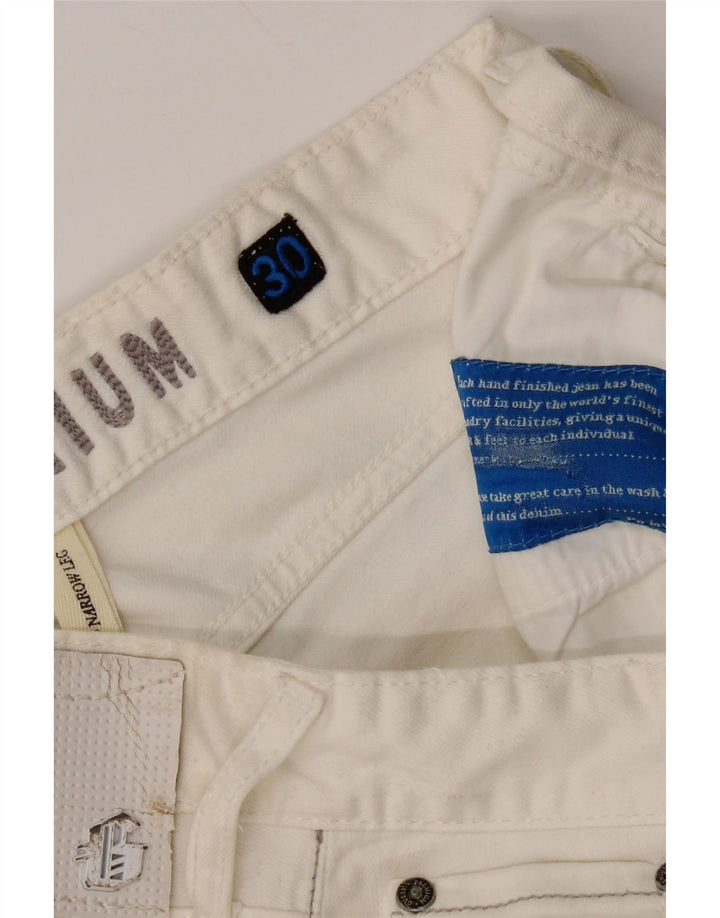 Blugi slim pentru femei Guess W30 L34 alb