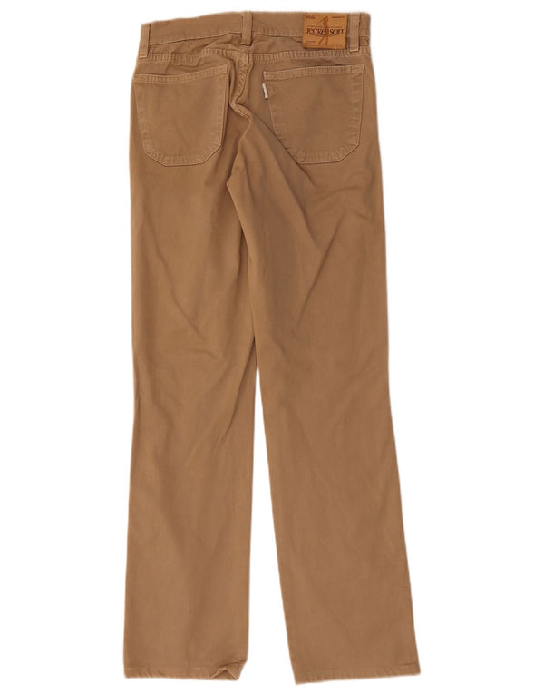 Pantaloni casual drepti pentru femei Jeckerson W25 L29 bumbac maro