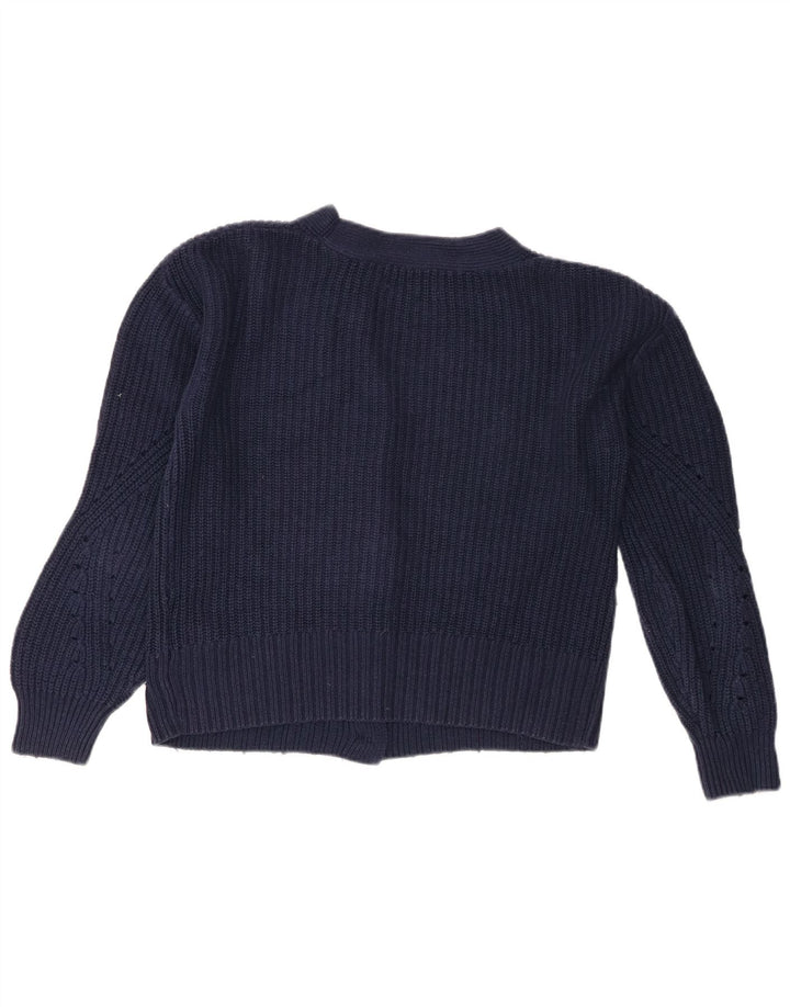Pulover cardigan crop pentru femei Marks & Spencer UK 10 Mic bleumarin