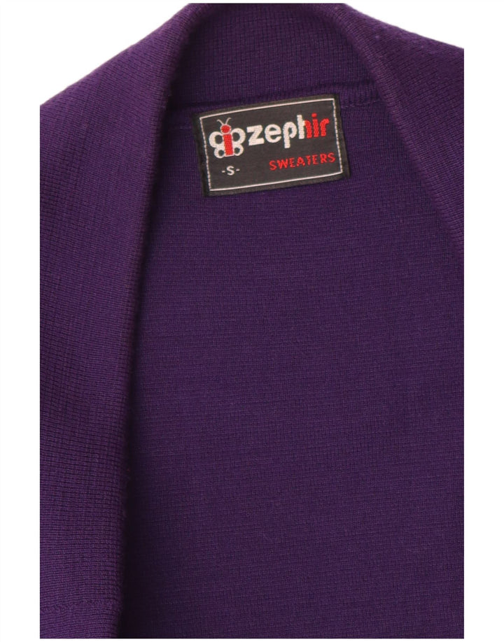 Jachetă vintage pentru femei cu 3 nasturi, UK 10, violet mic