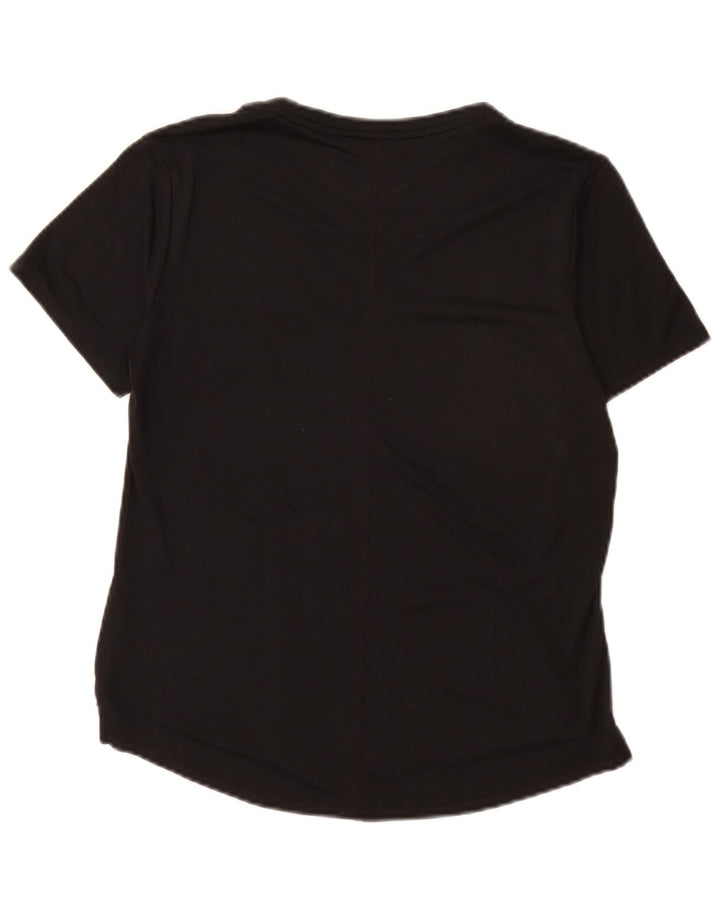 Tricou Nike Dri Fit pentru femei Top UK 10 Small Negru Poliester