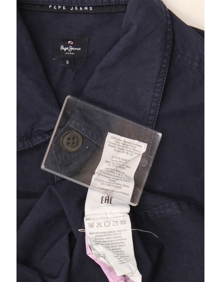 Cămașă grafică pentru bărbați PEPE JEANS Bumbac, albastru bleumarin