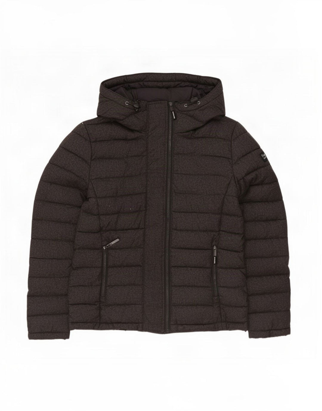Jachetă căptușită cu glugă Superdry pentru bărbați UK 42 XL poliester gri