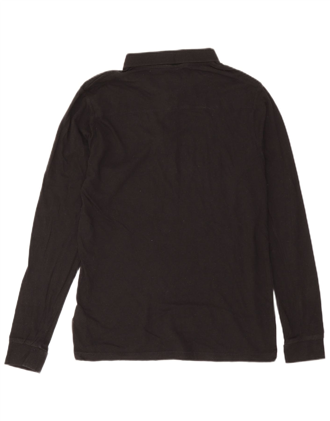 Tricou polo cu mânecă lungă pentru bărbați French Connection, bumbac mediu negru