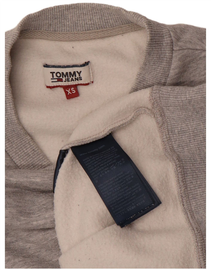 Hanorac pentru bărbați TOMMY HILFIGER Pulover XS bumbac cu pete gri